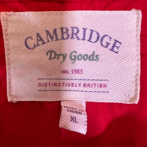 Cambridge Dry Goods Women’s Red Anorak Jacket XL No Hood - Picture 7 of 10